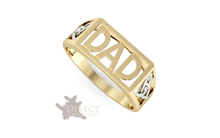 9ct REAL GOLD GENUINE White DIAMOND Celtic Knot DAD Ring Father Gift Full Size