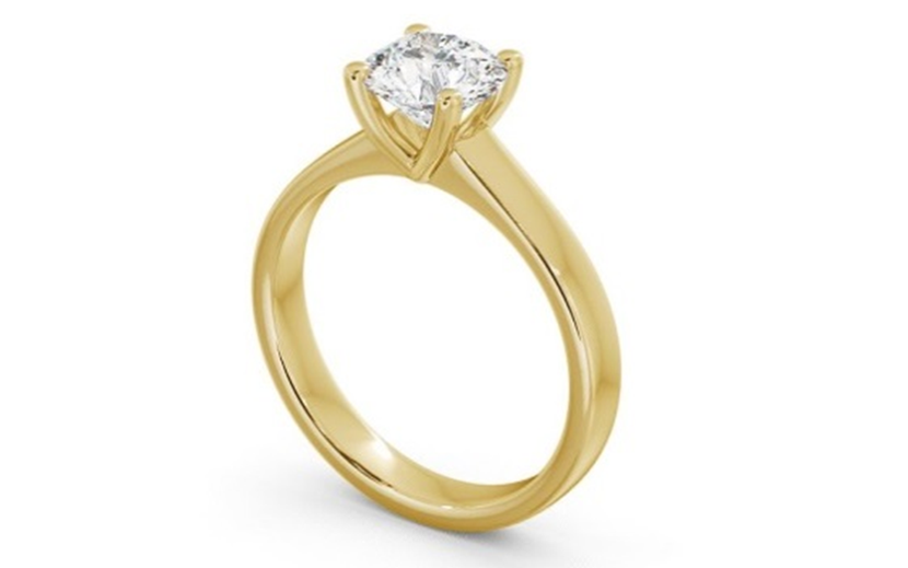 9k yellow gold Engagement Ring