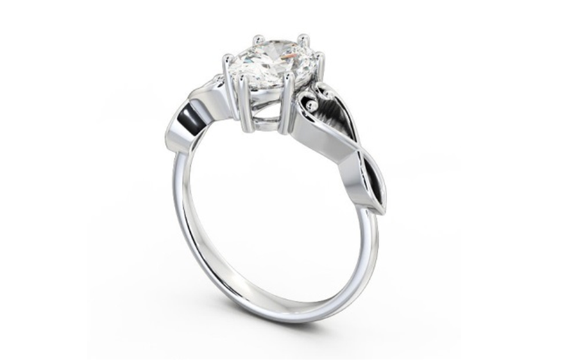 14k white gold Engagement Ring