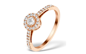 14k rose gold  Engagement Ring