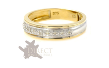 5mm 9ct REAL GOLD GENUINE White DIAMOND Eternity Wedding Band Ring Full Size H-V