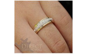 5mm 9ct REAL GOLD GENUINE White DIAMOND Eternity Wedding Band Ring Full Size H-V