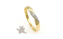 3mm 9ct GOLD Pave GENUINE White DIAMOND KISS Wedding Ring Full Size H-V Gifts